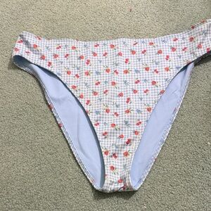 Hollister Curvy High-Leg High-Waist Ribbed Cheeky Bikini Bottom